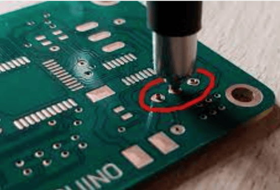 Electronics semi-tubular rivets
