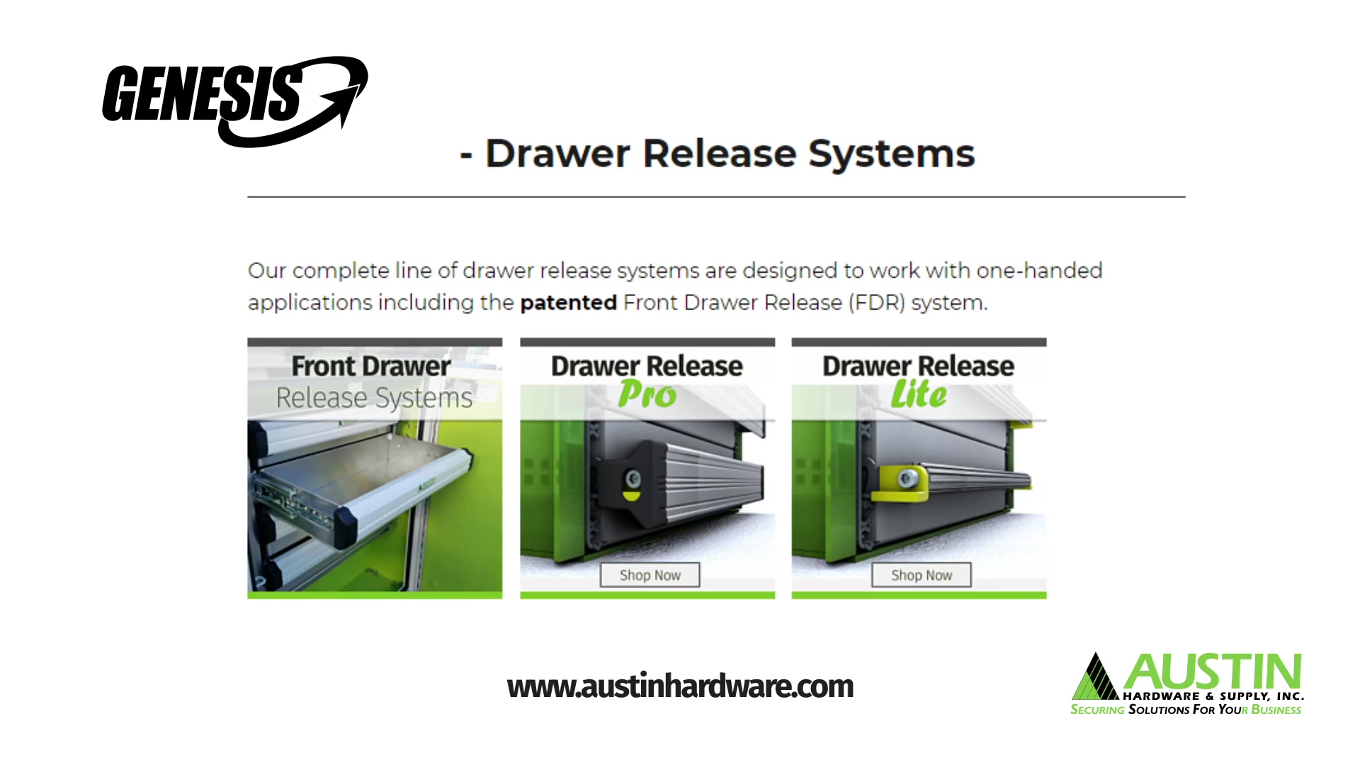 Front Drawer Release Systems - 2021-thumb-1