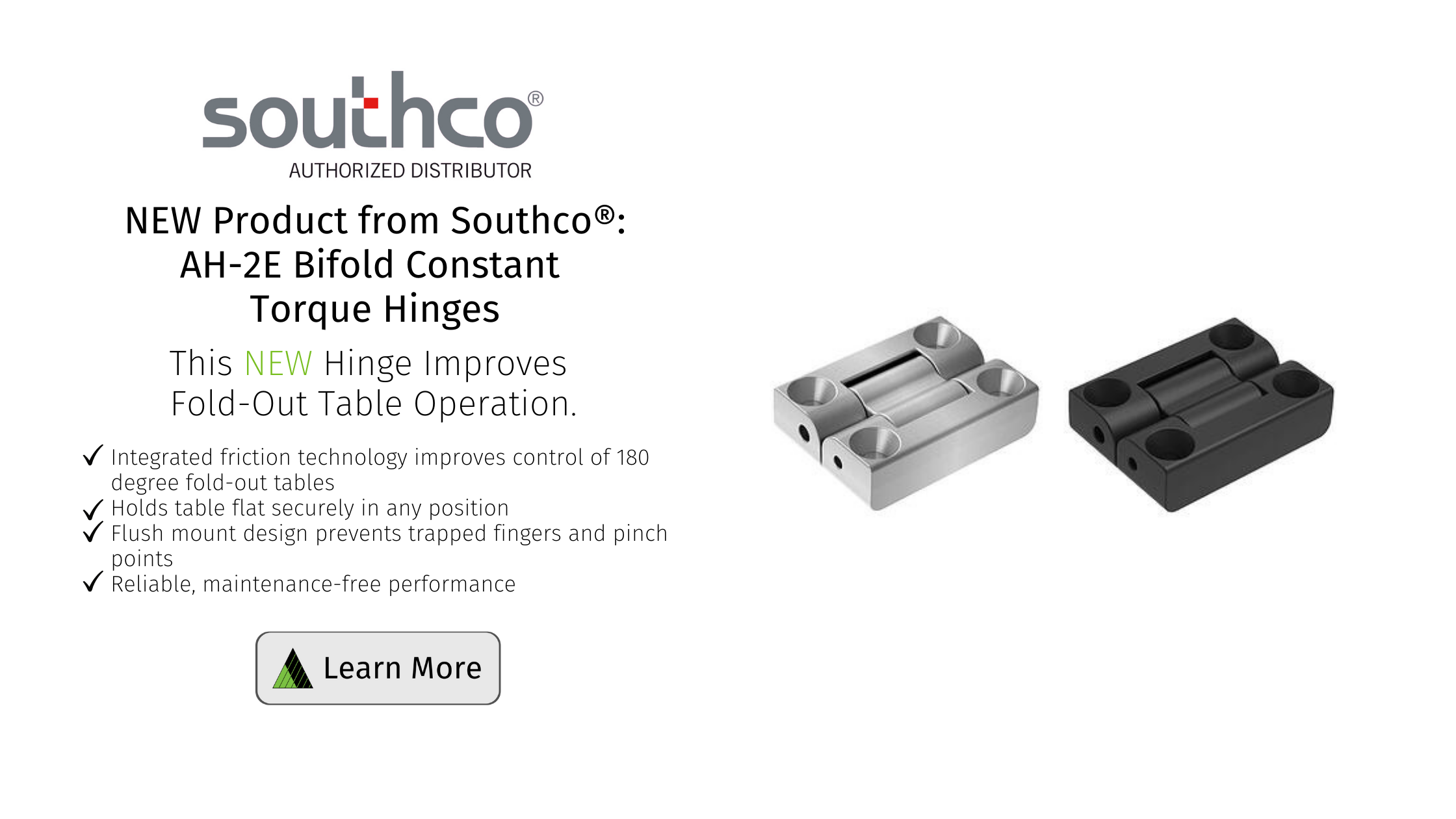 New Product - AH-2E Bifold Constant Torque Hinge